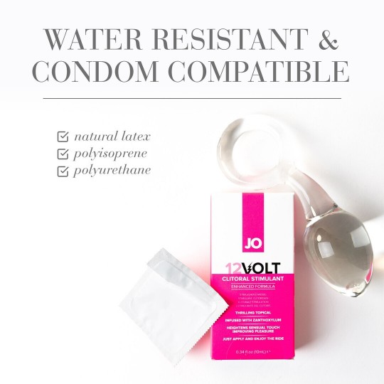 12 VOLT - BUZZING AND TINGLING CLITORAL STIMULANT - 0.34 FL OZ / 10 ML