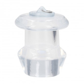 HOLLOW ANAL DILATOR WITH PLUG - MEDIUM - CLEAR