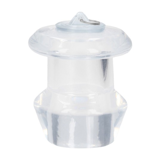 HOLLOW ANAL DILATOR WITH PLUG - MEDIUM - CLEAR