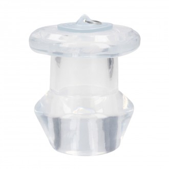 HOLLOW ANAL DILATOR WITH PLUG - XTRA LARGE - CLEAR