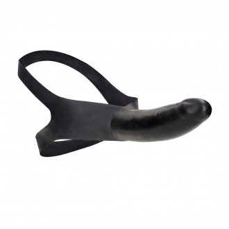 DILDO SHAPED FACE STRAP-ON - BLACK