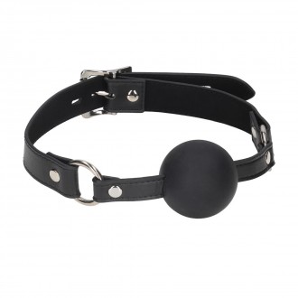 SILICONE BALL GAG - BLACK