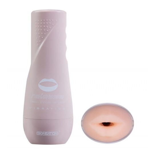 MASTURBADOR CON VIBRACIÓN RELEASE VIBRATING STROKER BOCA
