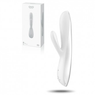 OVO E5 RECHARGEABLE VIBRATOR WHITE