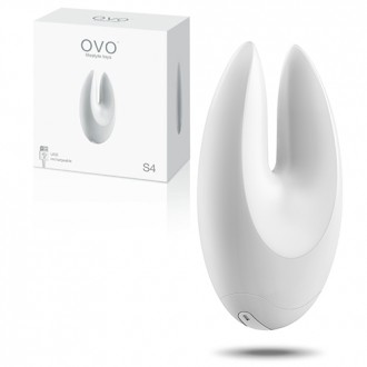 OVO S4 RECHARGEABLE STIMULATOR WHITE