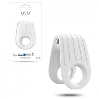 OVO B12 DOUBLE PENIS RING  WHITE