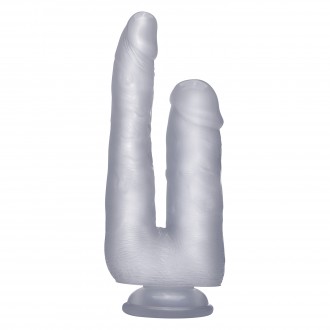 REALROCK 9” REALISTIC DOUBLE COCK CLEAR