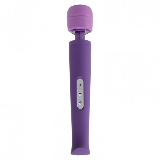 MASSAJADOR COM CARREGADOR USB CANDY PIE MAGIC WAND ROXO