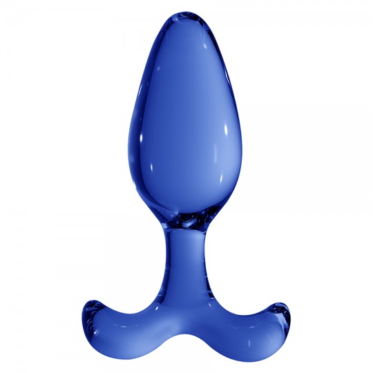 DILDO DI VETRO EXPERT CHRYSTALINO BLU