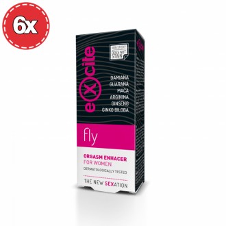 PACK CON 6 POTENCIADOR DE ORGASMO EXCITE WOMAN FLY 15ML