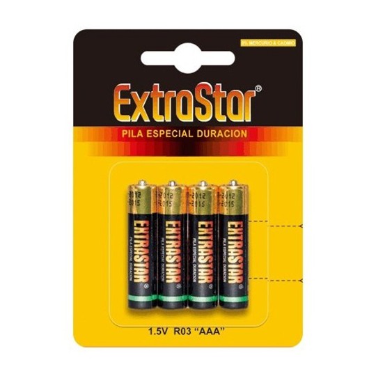 4 BATTERIE AAA EXTRASTAR