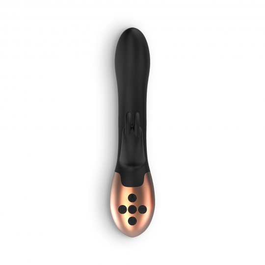 VIBRATORE CON RISCALDAMENTO RICARICABILE OPULENTA ELEGANZA NERO