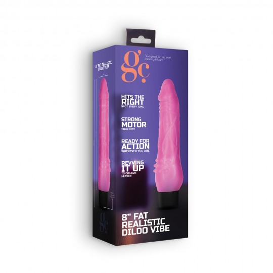 DILDO REALISTICO 8 &quot; GRASSO VIBE GC ROSA