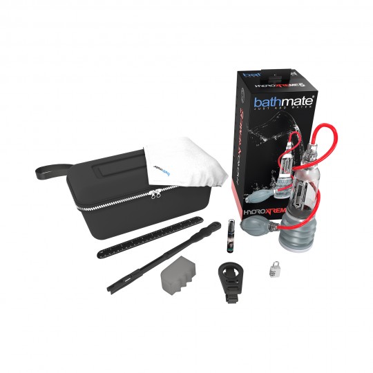 BATHMATE HYDROMAX XTREME X20 PUMP WITH ACCESSORIES CLEAR