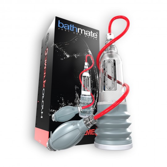 BOMBA COM ACESSÓRIOS BATHMATE HYDROMAX XTREME X20 TRANSPARENTE