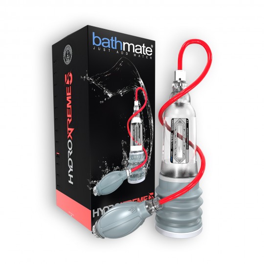 BOMBA CON ACCESORIOS BATHMATE HYDROMAX XTREME X20 TRANSPARENTE