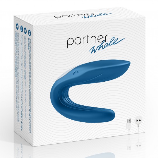PARTNER WHALE COPPIA VIBRATORE CON CARICATORE USB