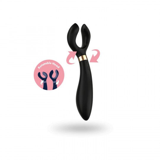PARTNER MULTIFUN 3 VIBRATORE CON CARICATORE USB NERO