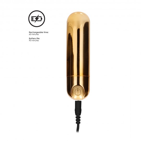 BE GOOD TONIGHT RECHARGEABLE VIBRATING BULLET GOLDEN