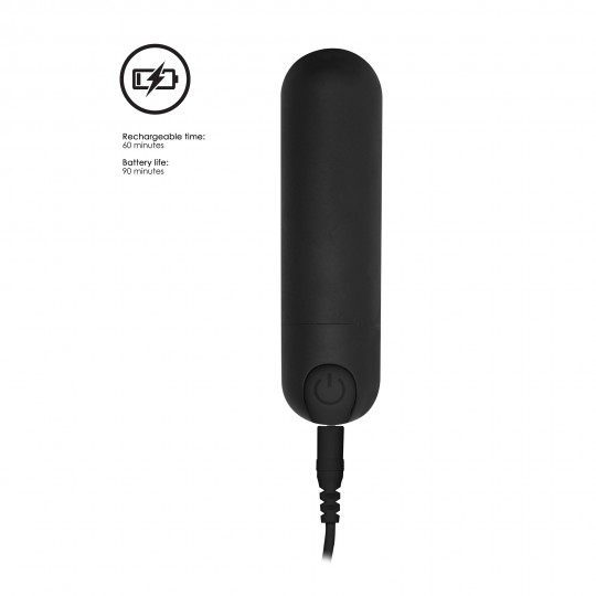 BE GOOD TONIGHT RECHARGEABLE VIBRATING BULLET BLACK