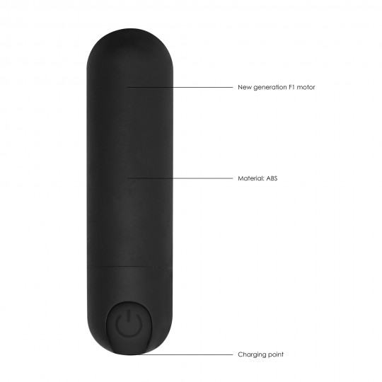 BE GOOD TONIGHT RECHARGEABLE VIBRATING BULLET BLACK