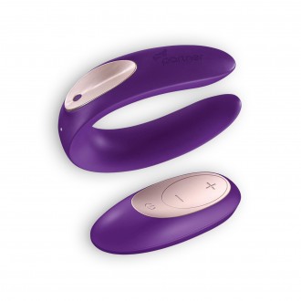 PARTNER PLUS REMOTE COUPLES VIBRATOR WITH REMOTE AND USB CHARGER