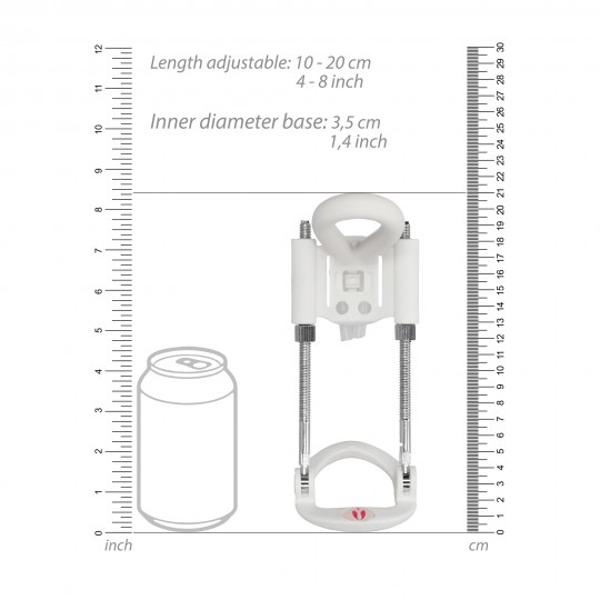 PUMPED PENIS EXTENDER WHITE