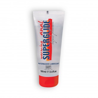 LUBRIFICANTE A BASE D'ACQUA CON EFFETTO TERMICO RISCALDAMENTO ANALE SUPERGLIDE HOT 100 ML