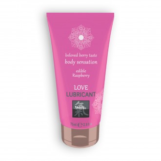 SHIATSU EDIBLE LOVE BERRY TASTE LUBRICANT WITH RASPBERRY FLAVOUR 75ML