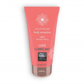 LUBRICANTE BESABLE LOVE BERRY BOST CON SABOR DE ACEROLA Y CEREZA SHIATSU 75ML