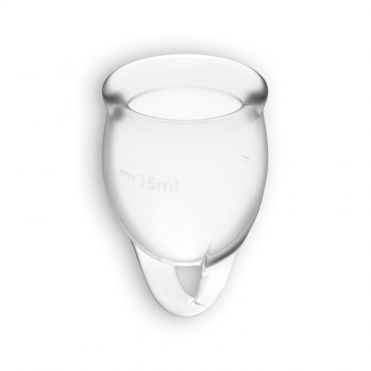 COPO MENSTRUAL FEEL CONFIDENT SATISFYER TRANSPARENTE