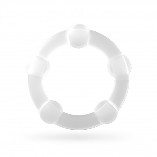 TRIPLE BEAD COCKRING SET CLEAR CRUSHIOUS
