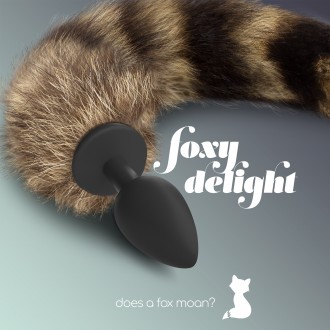 FOXY DELIGHT SILICONE CRUSHIOUS BUTT PLUG CON LA CODA