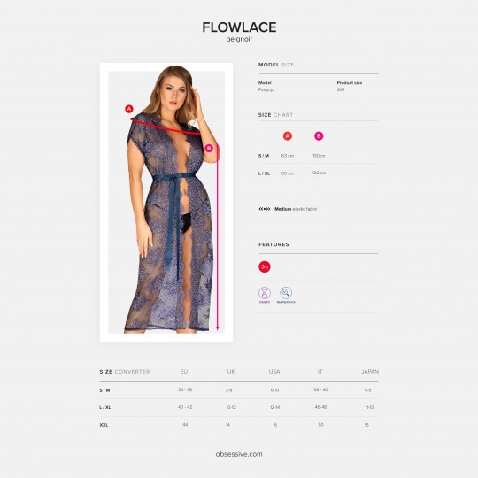 ABITO FLOWLACE OSSESSIVO BLU