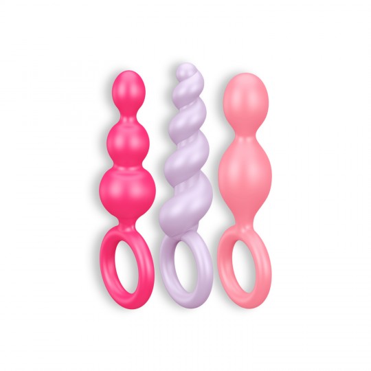 SET DI 3 COLORATO BOOTY CALL SATISFYER ANAL PLUGS