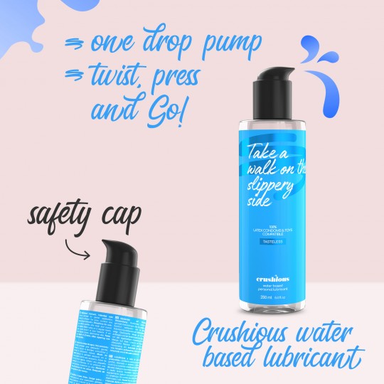 LUBRIFICANTE A BASE D&#039;ACQUA 250 ML CRUSHIOUS