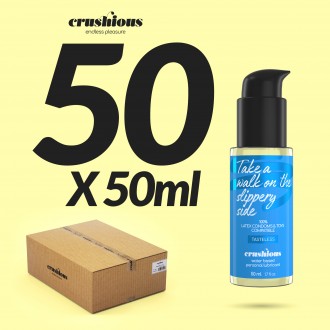 CONFEZIONE DA 50 LUBRIFICANTI SCHIACCIATI A BASE D'ACQUA 50 ML