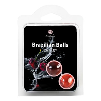 BOLAS LUBRICANTES BESABLES BRAZILIAN BALLS SABOR A CEREZA 2 x 4GR