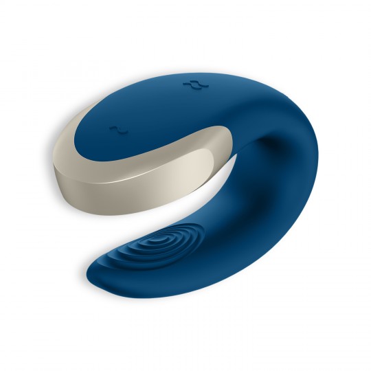 DOPPIO AMORE VIBRATORE CON APP SATISFYER BLU