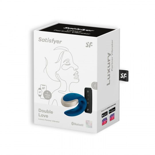 DOPPIO AMORE VIBRATORE CON APP SATISFYER BLU