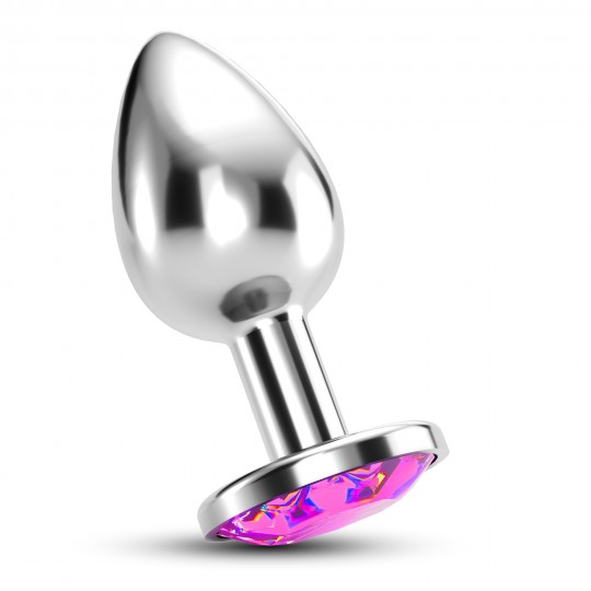 PLUG ANALE GIOIELLO BIJOU ROSA MEDIO SCHIACCIAMENTO