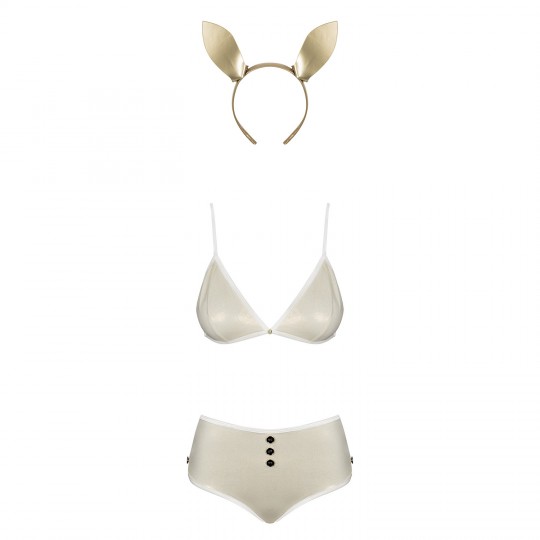 QUEEN SIZE OBSESSIVE NEO GOLDES RABBIT COSTUME YELLOW