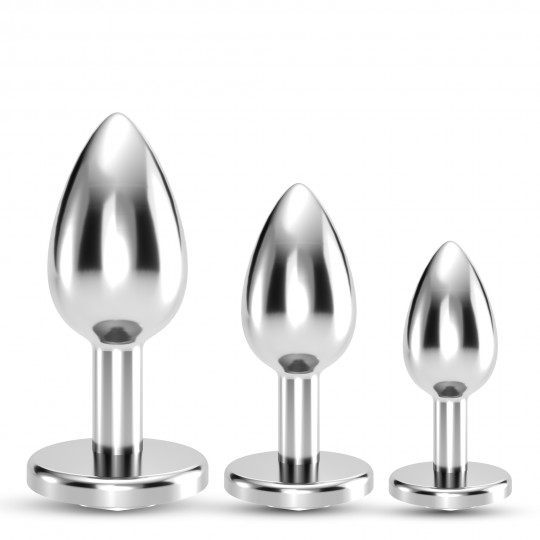ANALE TRENO TRIO BIJOU TRASPARENTE CRUSHIOUS CON LIBERO INDIVIDUALE BORSE