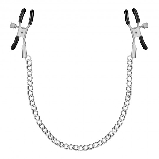 PACK OF 48 SILVER NIPPLE CHAIN CLAMPS CRUSHIOUS