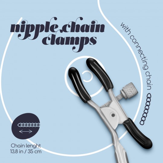 PACK OF 48 SILVER NIPPLE CHAIN CLAMPS CRUSHIOUS