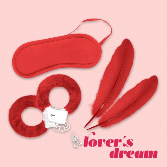 PACK OF 24 LOVER&#039;S DREAM BONDAGE KIT CRUSHIOUS RED