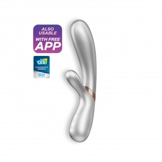 SATISFYER HOT LOVER VIBRATOR SILVER