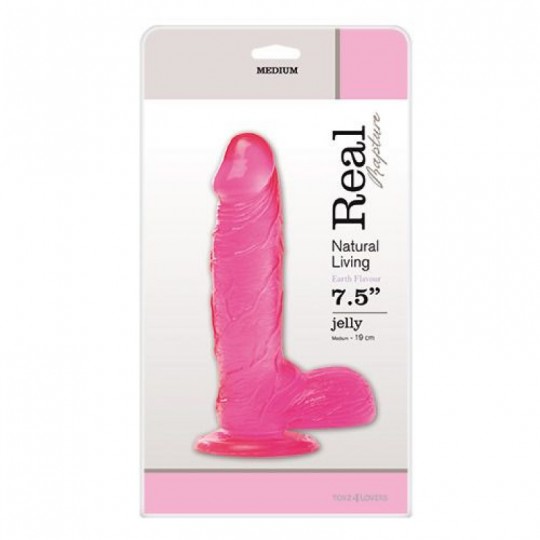 DILDO REAL RAPTURE EARTH FLAVOUR 7.5&#039;&#039; ROSA