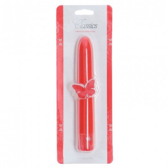 VIBRADOR CLASSICS ROJO MEDIO