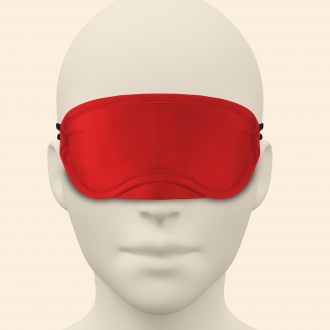 PACK OF 30 2 SATIN BLINDFOLDS CRUSHIOUS BLACK & RED